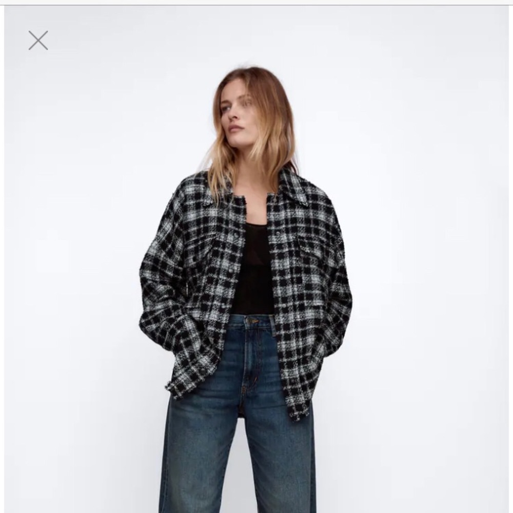 Zara Textured Weave Overshirt